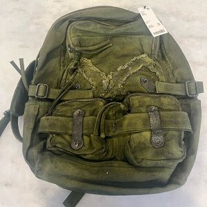Urban Outfitters army green cloth backpack